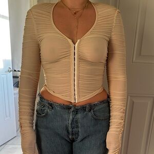 Vintage corset long sleeve